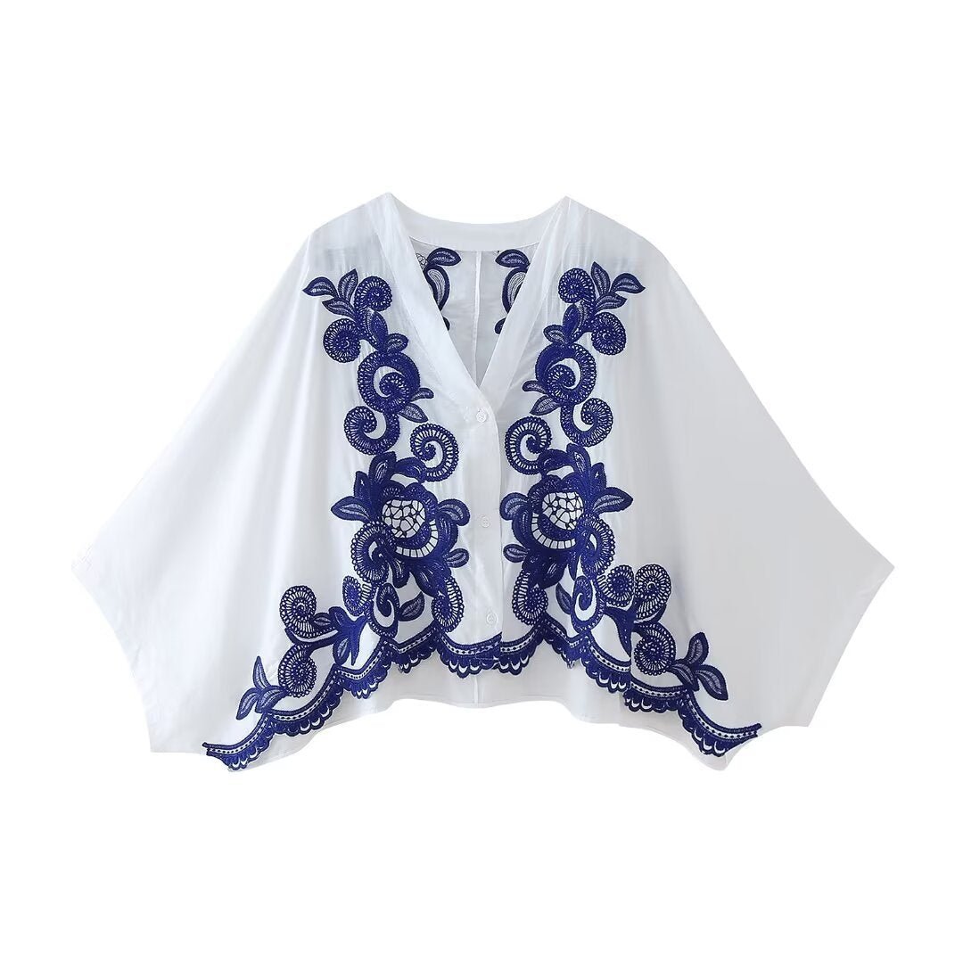Women's Embroidery Shirt Skirt Suit - PratSN