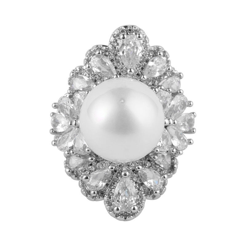 Women's European And American Luxury Pearl Ring - PratSN