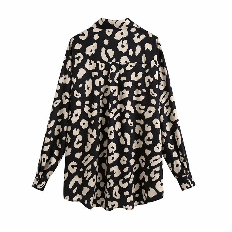 Women's Fabric print loose shirt - PratSN