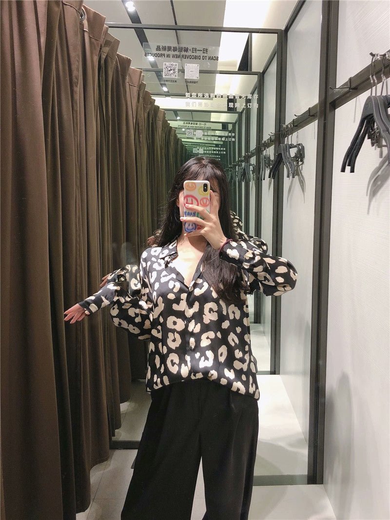 Women's Fabric print loose shirt - PratSN
