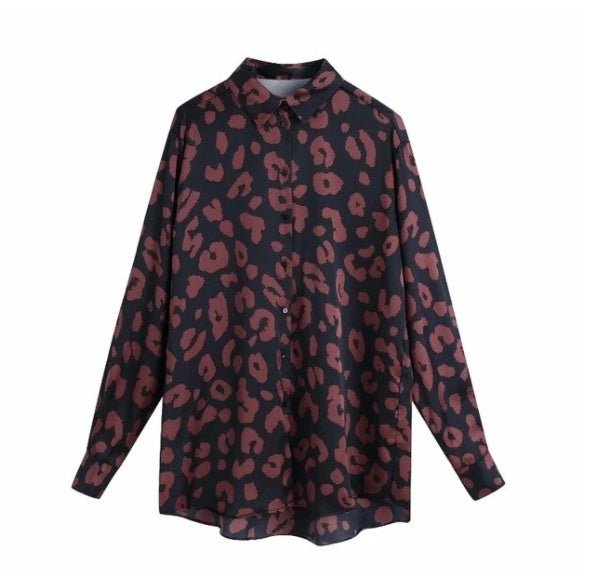 Women's Fabric print loose shirt - PratSN