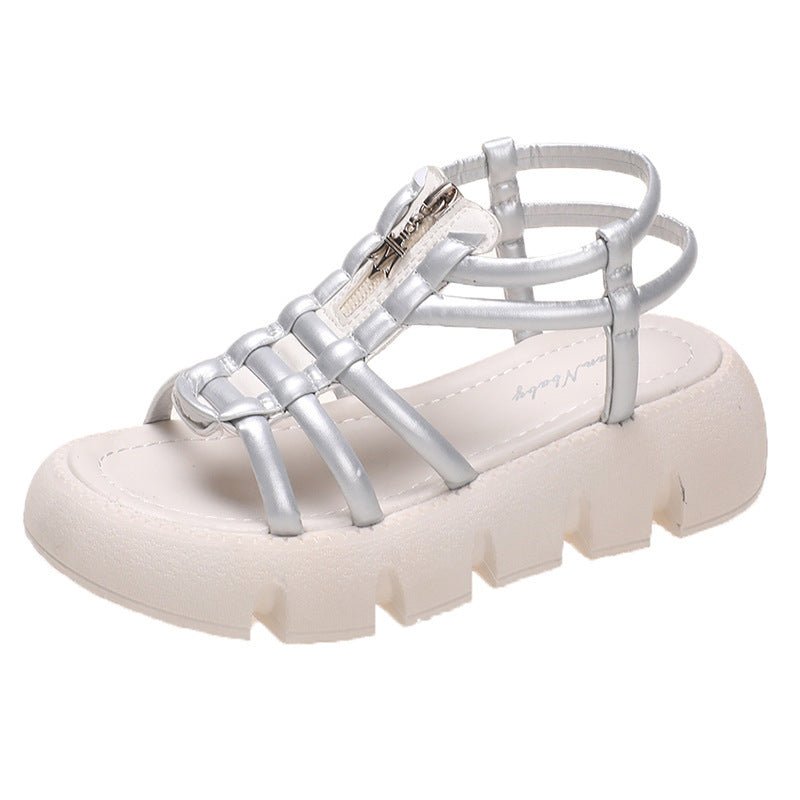Women's Fashion Casual Mid Heel Platform Sandals - PratSN