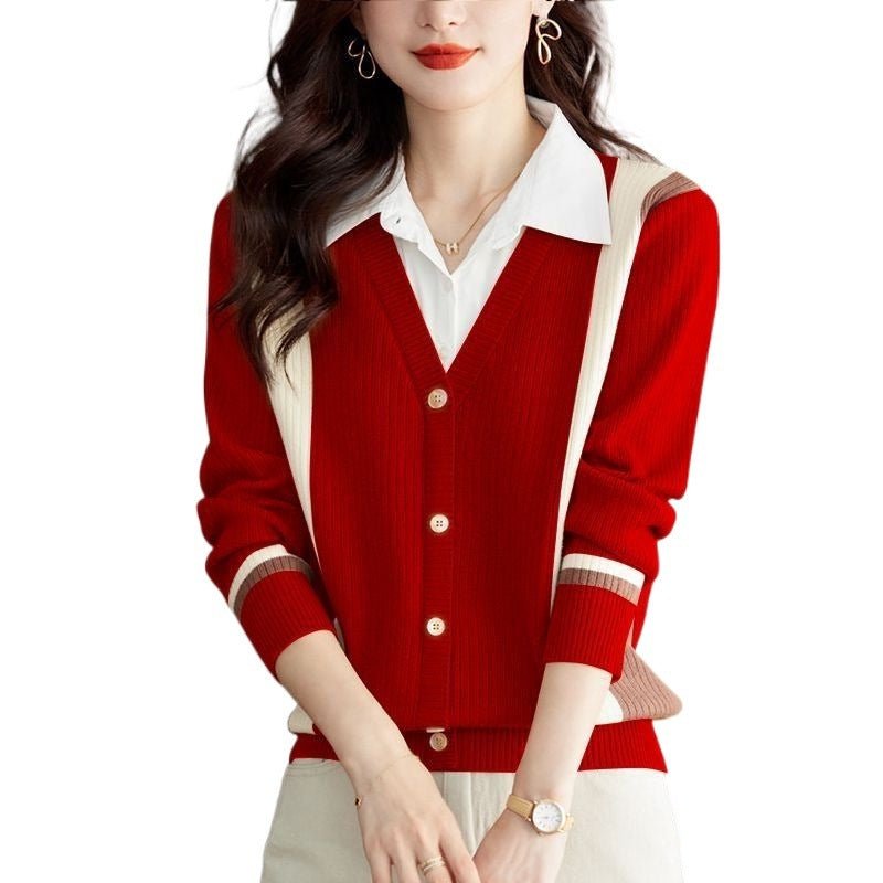 Women's Fashion Casual Multicolor Top Bottoming Shirt - PratSN