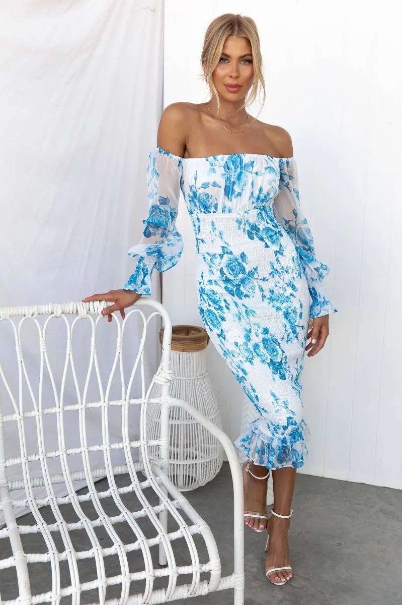 Women's Fashion Printed Tube Top Off - neck Dress - PratSN