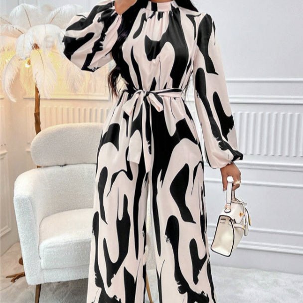 Women's Fashionable And Elegant Long Sleeved Jumpsuit - PratSN