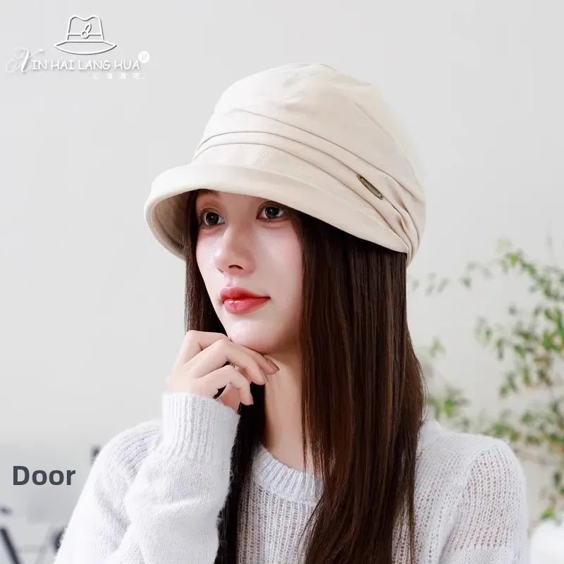Women's Fashionable Cotton Linen Beret Hat Octagonal Fisherman Cap Spring Summer Casual All Match Bucket Hat Winter Hat - PratSN