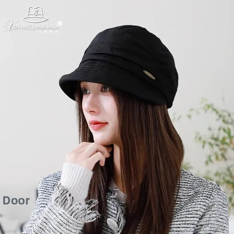Women's Fashionable Cotton Linen Beret Hat Octagonal Fisherman Cap Spring Summer Casual All Match Bucket Hat Winter Hat - PratSN