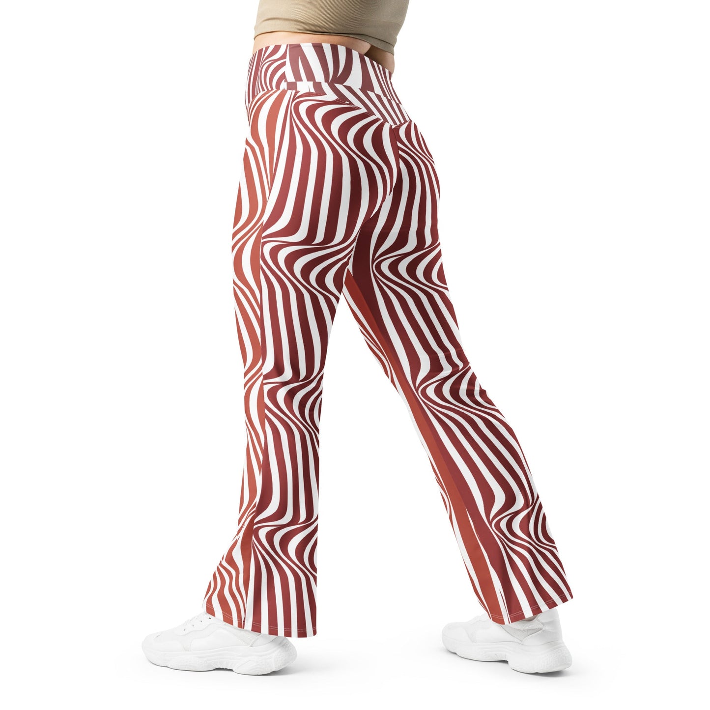Women's Flare leggings, Tummy Control, Palazzo Pants, Bell Bottom Pants, Yoga Pants - PratSN