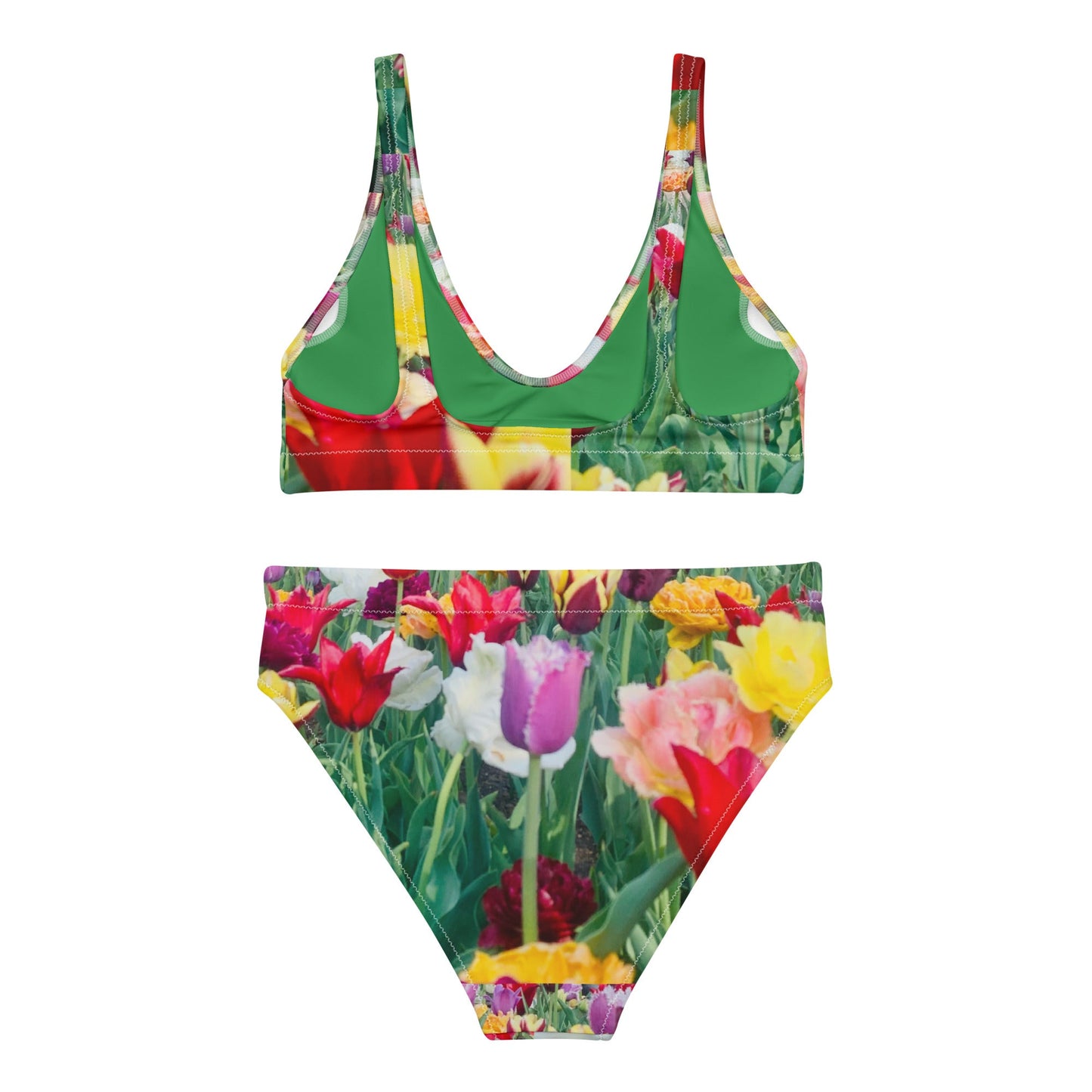 Women's floral high - waisted bikini - PratSN