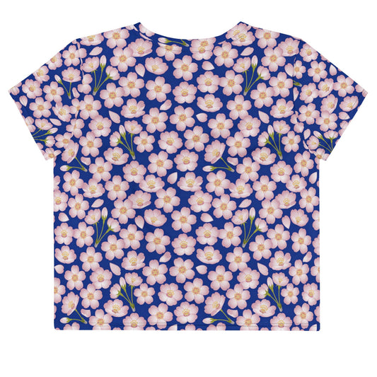 Women's Floral Print Crop Tee - PratSN