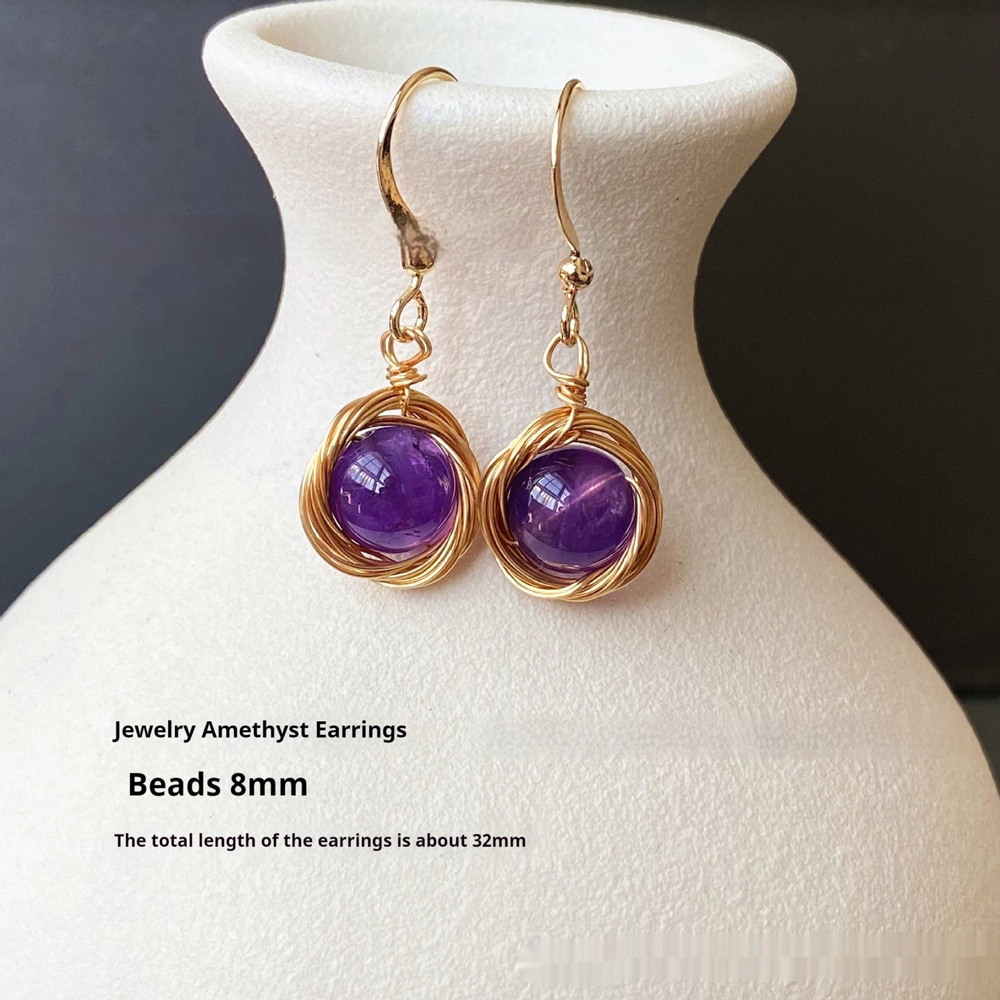 Women's Freshwater White Pearl Earrings - PratSN