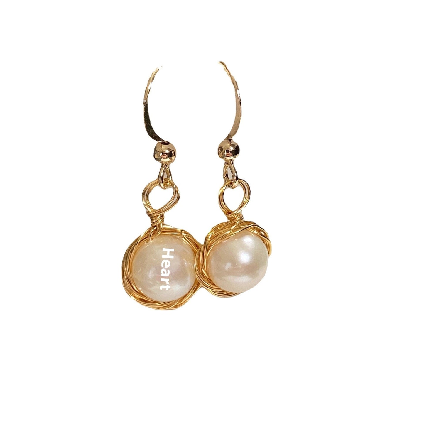 Women's Freshwater White Pearl Earrings - PratSN