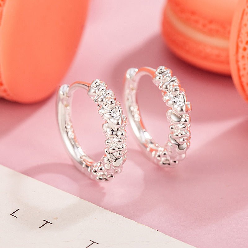 Women's Golden Silver Circle Earring - PratSN