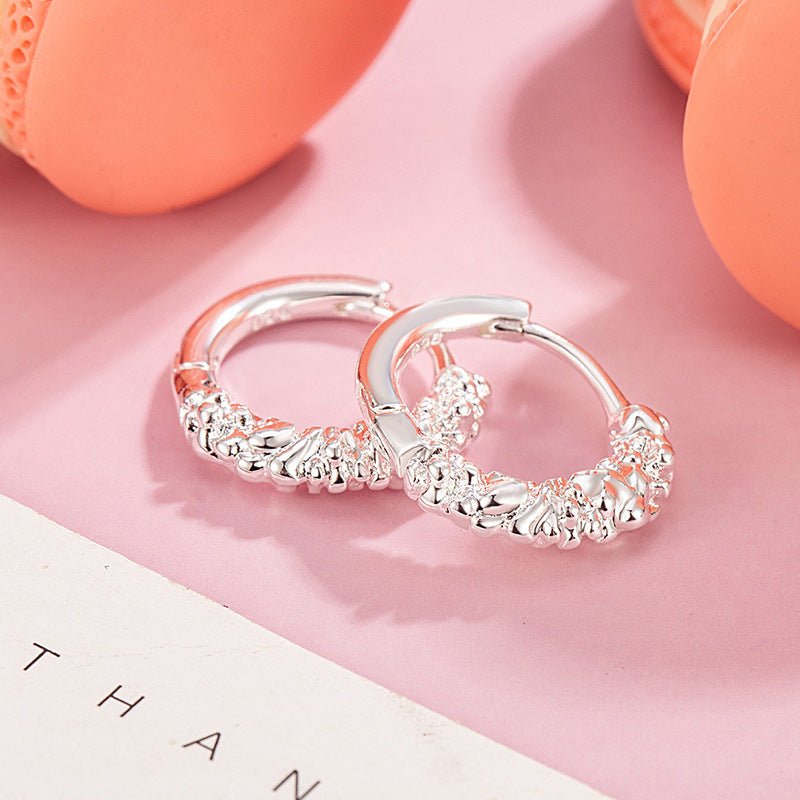 Women's Golden Silver Circle Earring - PratSN