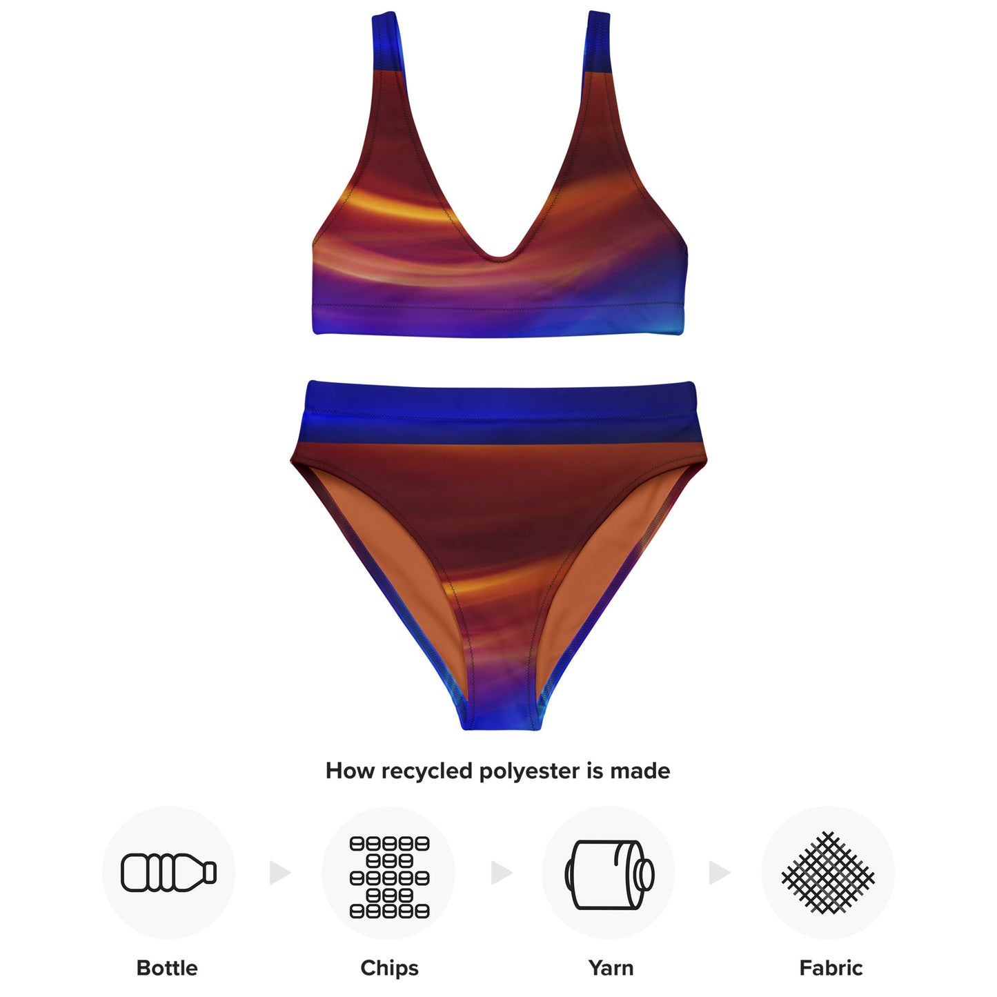 Women's high - waisted bikini, Brown Blue Purple Bodysuit, Outfit, Swimsuit for Women Vacation Beachwear Cruise Swimsuit, Bikini, Gift Bathing Suit - PratSN