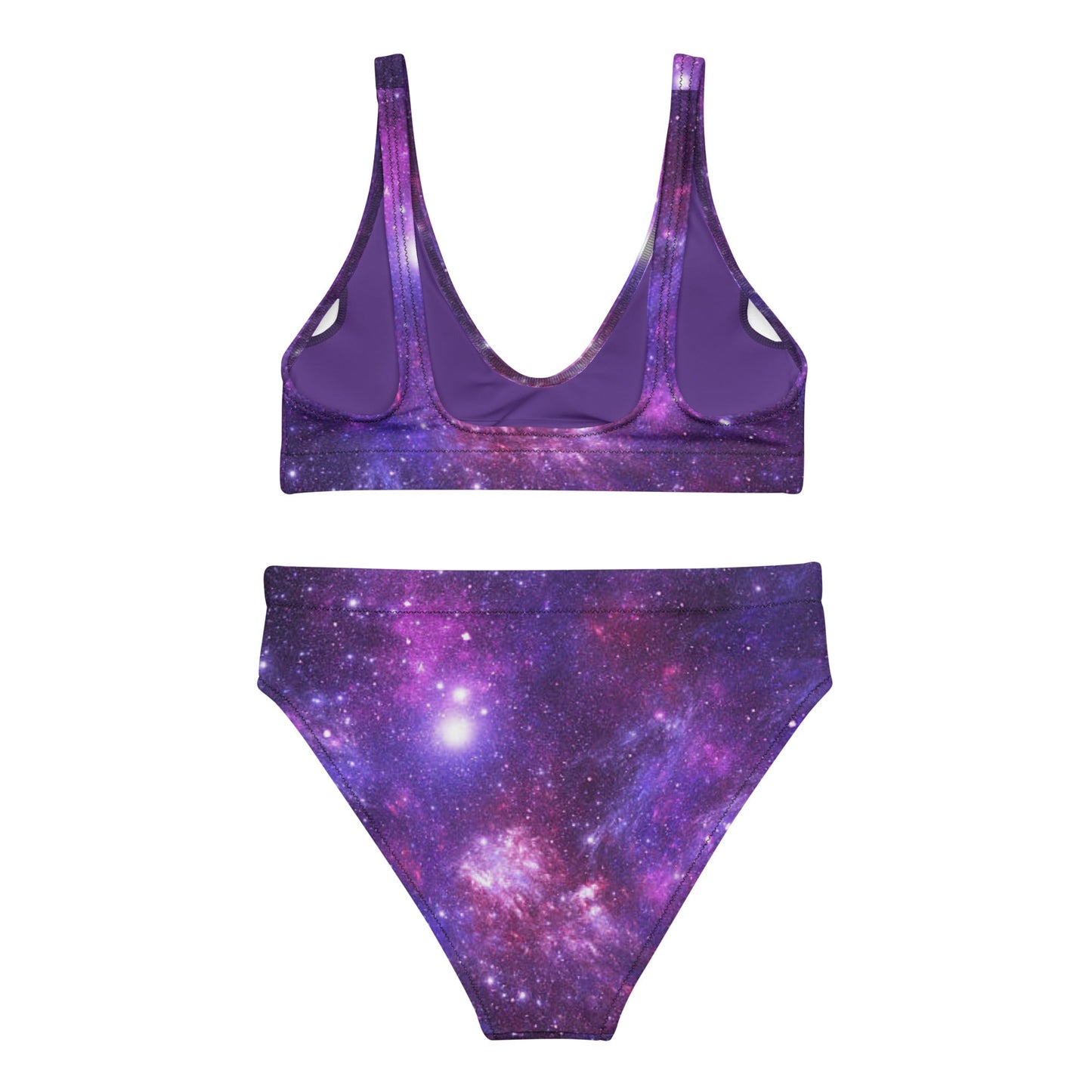 Women's high - waisted bikini, Galaxy Pattern Swimwear, Swimsuit for Women Vacation Beachwear Cruise Swimsuit, Bikini, Gift Bathing Suit - PratSN