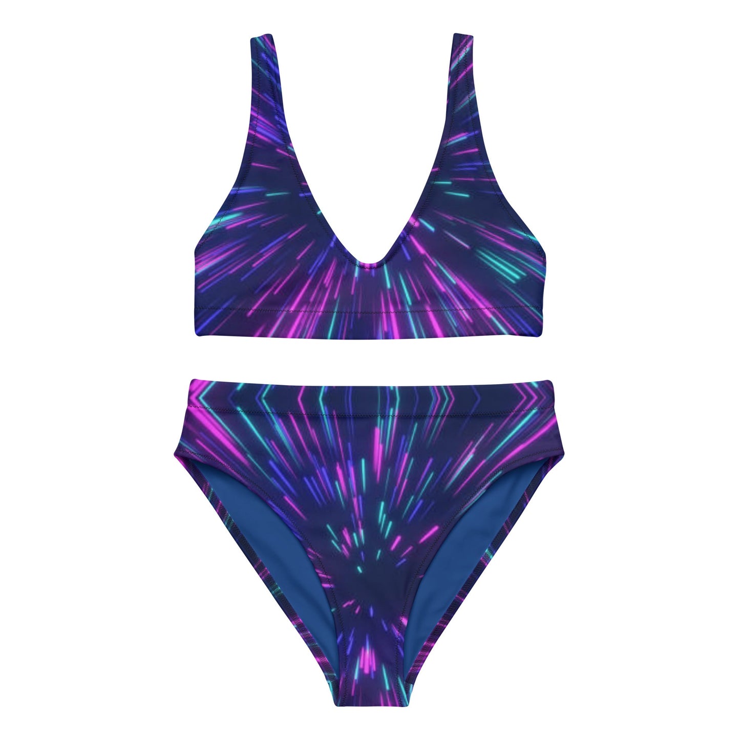 Women's high - waisted bikini, Swimsuit for Women Vacation Beachwear Cruise Swimsuit, Bikini, Gift Bathing Suit - PratSN