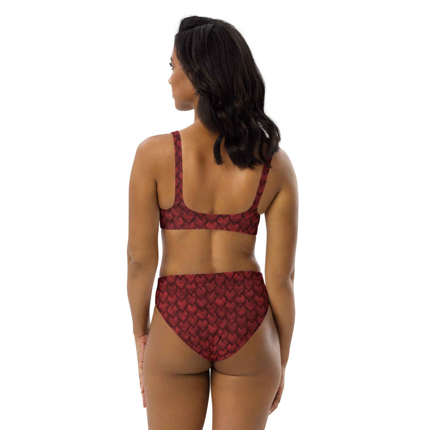 Women's high - waisted bikini, Swimsuit for Women Vacation Beachwear Cruise Swimsuit, Bikini, Gift Bathing Suit - PratSN