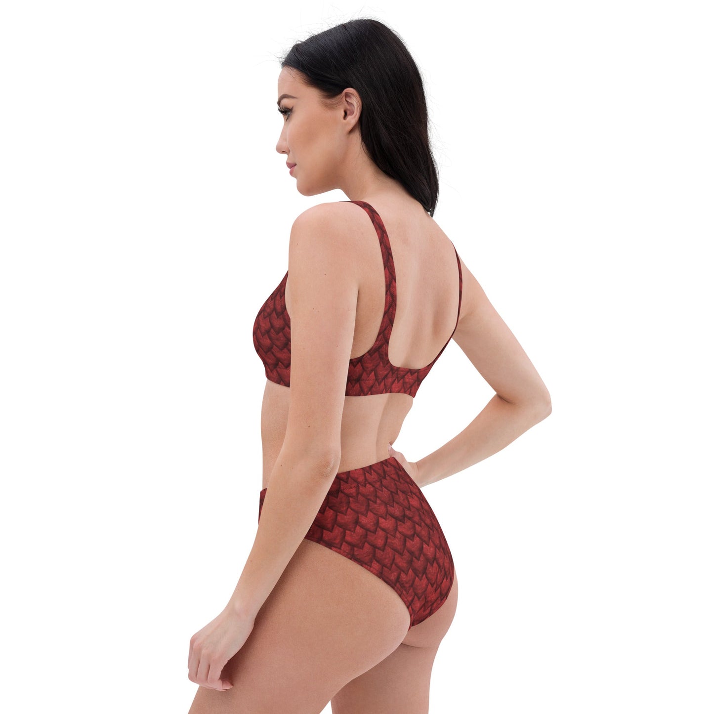 Women's high - waisted bikini, Swimsuit for Women Vacation Beachwear Cruise Swimsuit, Bikini, Gift Bathing Suit - PratSN