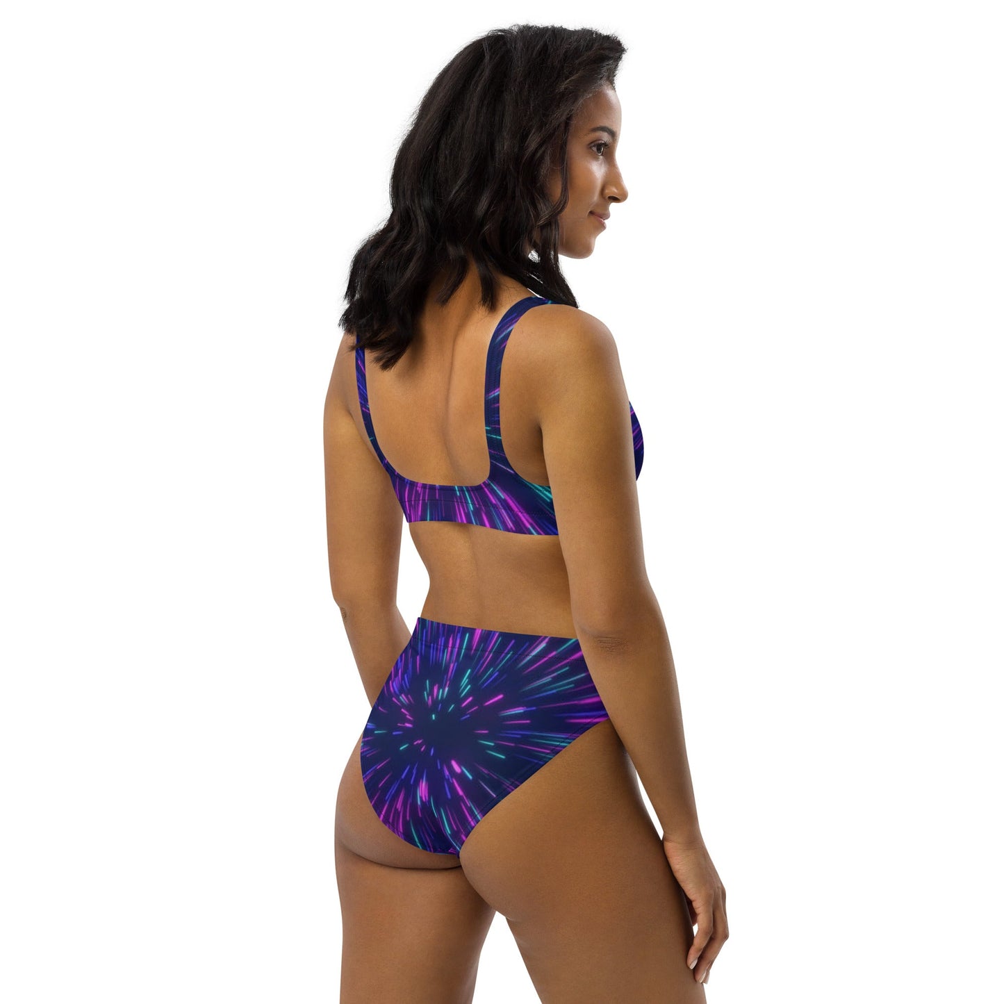 Women's high - waisted bikini, Swimsuit for Women Vacation Beachwear Cruise Swimsuit, Bikini, Gift Bathing Suit - PratSN