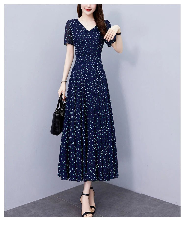 Women's Holiday Long Sundress Elegant Bodycon Party Evening Midi Dress Women Vintage Chic Prom Night Robe - PratSN
