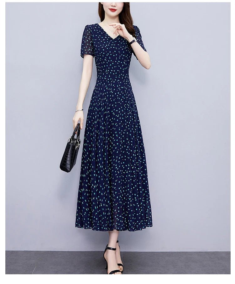 Women's Holiday Long Sundress Elegant Bodycon Party Evening Midi Dress Women Vintage Chic Prom Night Robe - PratSN