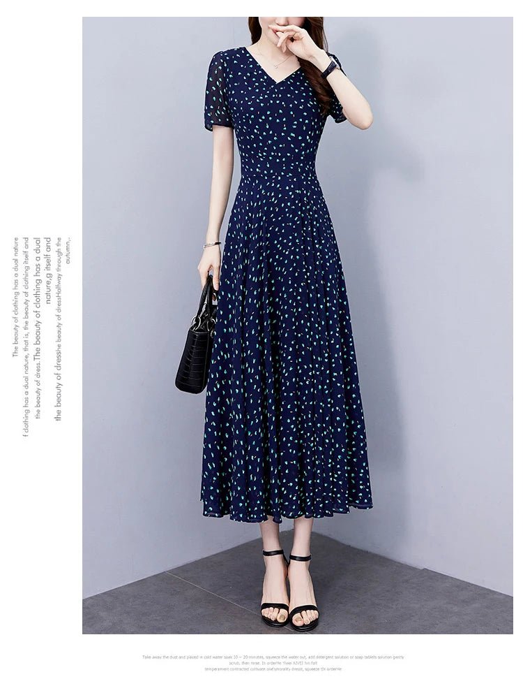 Women's Holiday Long Sundress Elegant Bodycon Party Evening Midi Dress Women Vintage Chic Prom Night Robe - PratSN