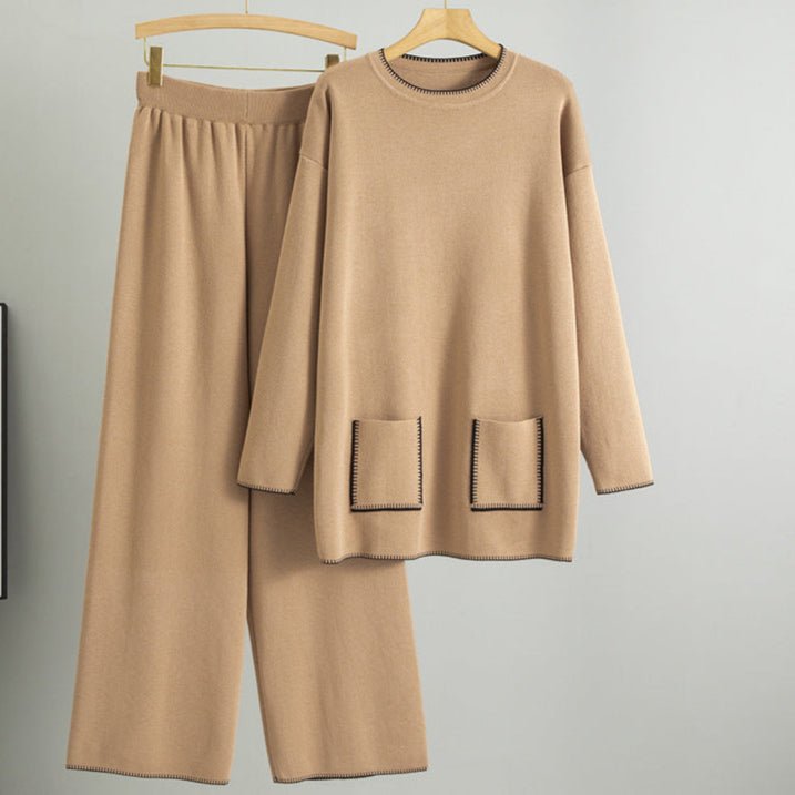 Women's Knitting Suit New Western Style Mid - length - PratSN