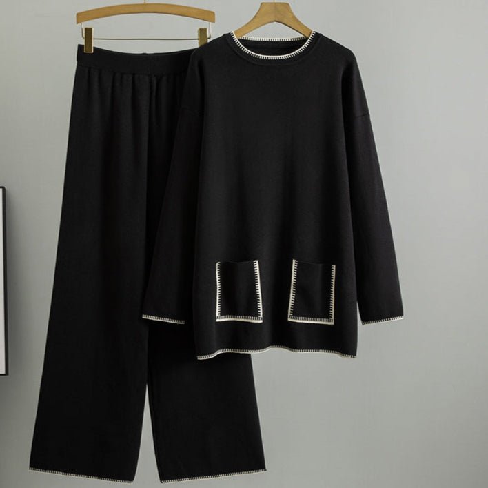 Women's Knitting Suit New Western Style Mid - length - PratSN