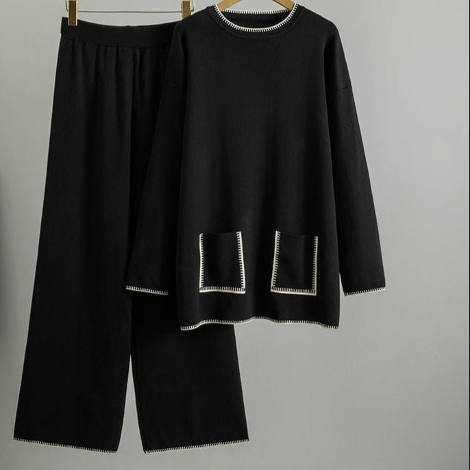 Women's Knitting Suit New Western Style Mid - length - PratSN