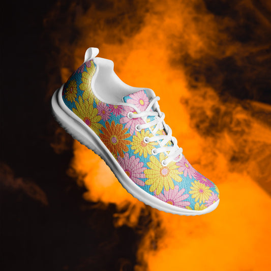 Women’s lace - up canvas shoes | Floral Shoes for women | athletic shoes - PratSN