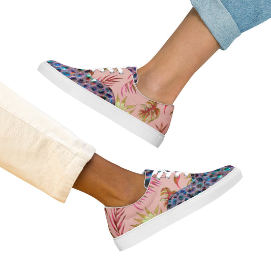 Women’s lace - up canvas shoes, Retro 60,s 70,s Rhinestone Print Shoes, Sneakers, Women's Athletic Footwear, Solid Color Workout Shoe, Bright Gym Shoes cute springtime shoes - PratSN