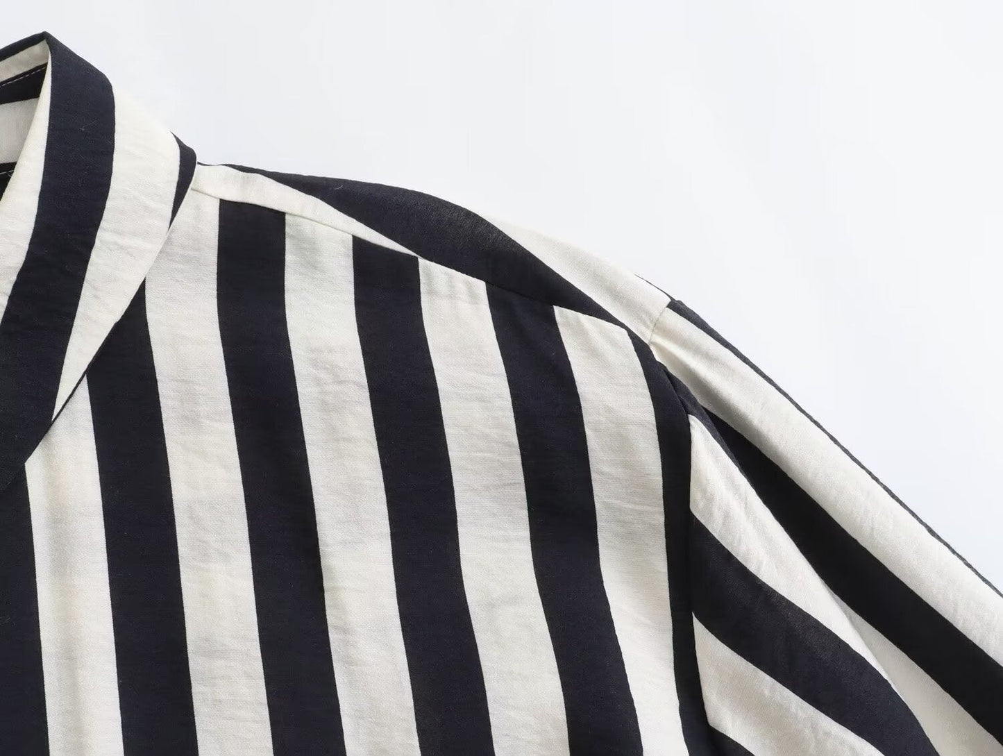 Women's Long Sleeve Loose Casual Striped Shirt - PratSN