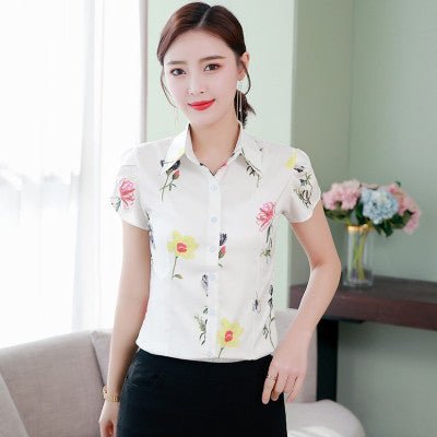 Women's long - sleeved chiffon shirt - PratSN