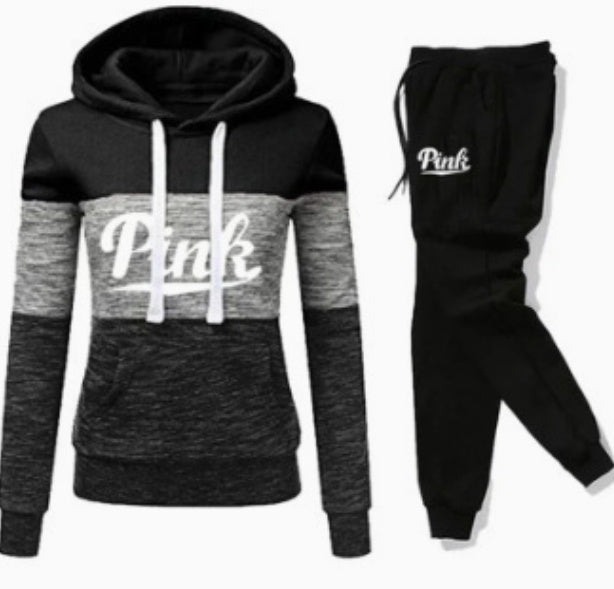 Women's Long - Sleeved Hooded Sweater Suit Women's Top Casual Color Matching - PratSN