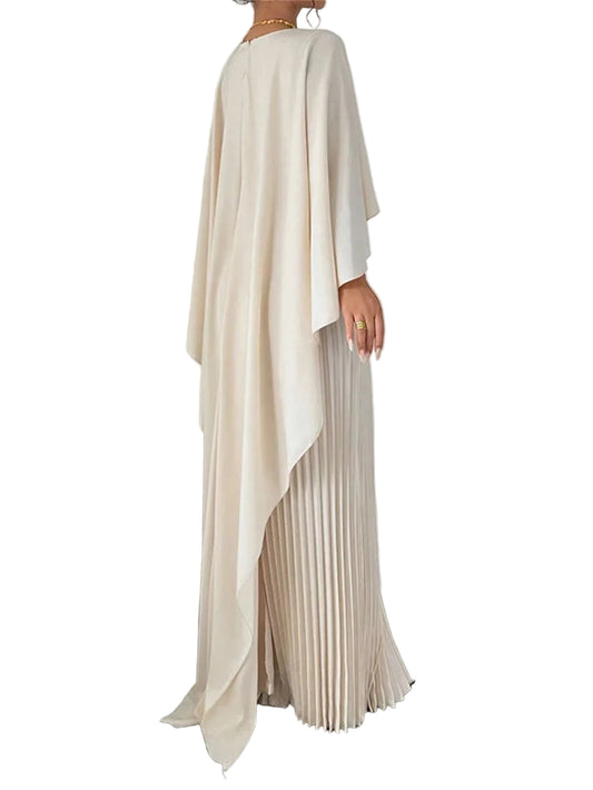 Women's Loose Batwing Sleeve Dress Fashion Casual Mid - Length Summer Dresses - PratSN