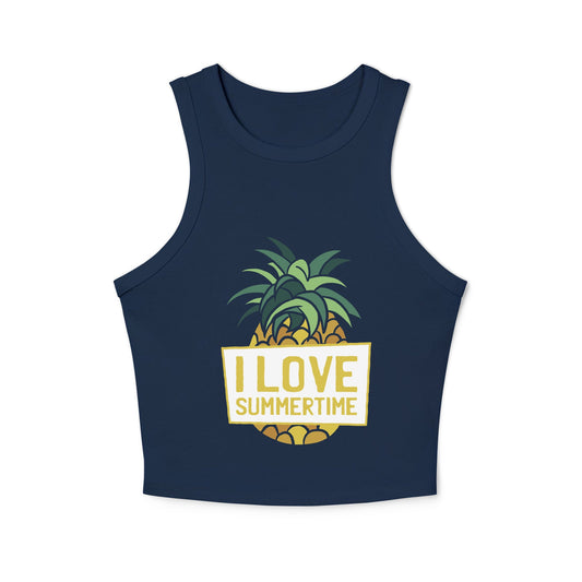 Women's micro rib racer tank top - PratSN