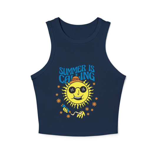 Women's micro rib racer tank top - PratSN