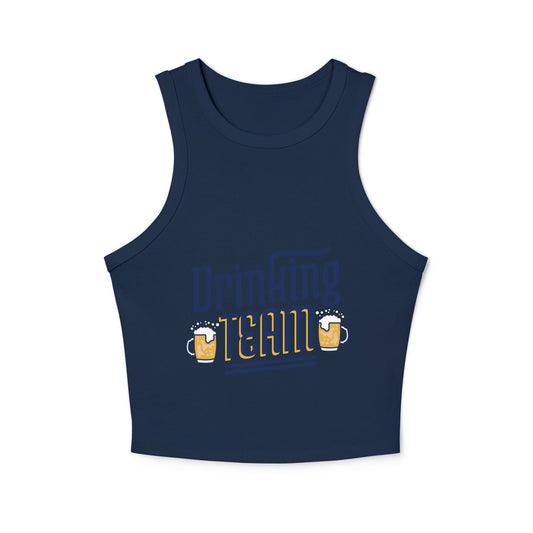 Women's micro rib racer tank top - PratSN