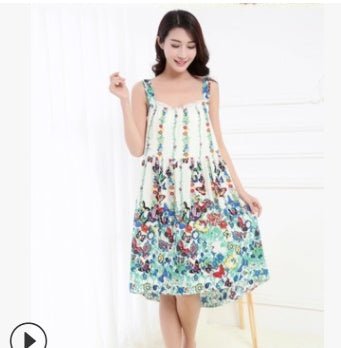 Women's national style Halter Dress - PratSN
