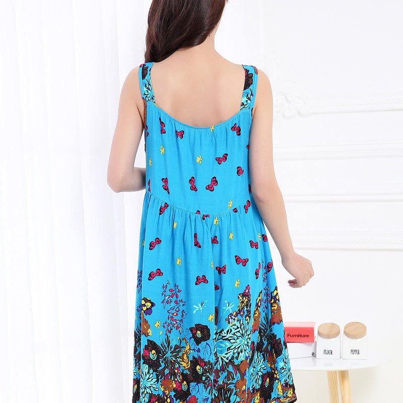 Women's national style Halter Dress - PratSN
