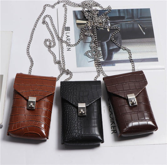 Women's New Fashion All - match Pattern PU Leather Belt Bag - PratSN