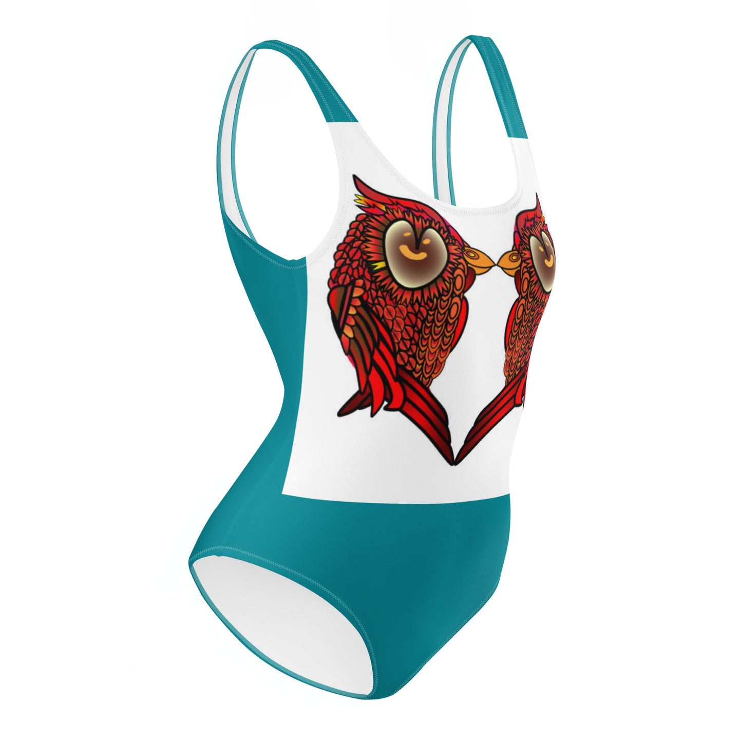 Women's One - Piece Swimsuit, Bird Swimwear ,vacation swimwear, holiday travel swimwear, mothers day gift - PratSN