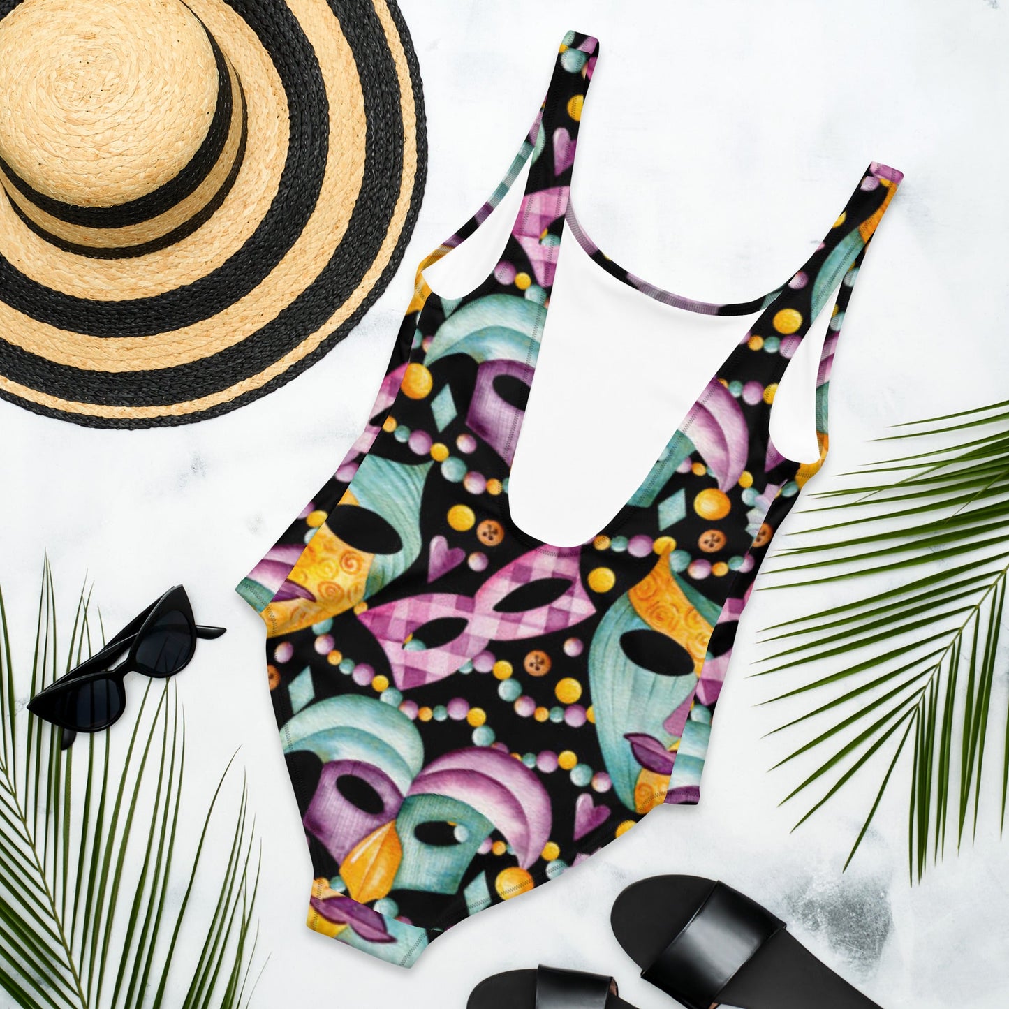 Women's One - Piece Swimsuit, Black Yellow Pink Outfit, bathing suits, Swimming Suits tankinis, Swimsuit, Beachwear - PratSN