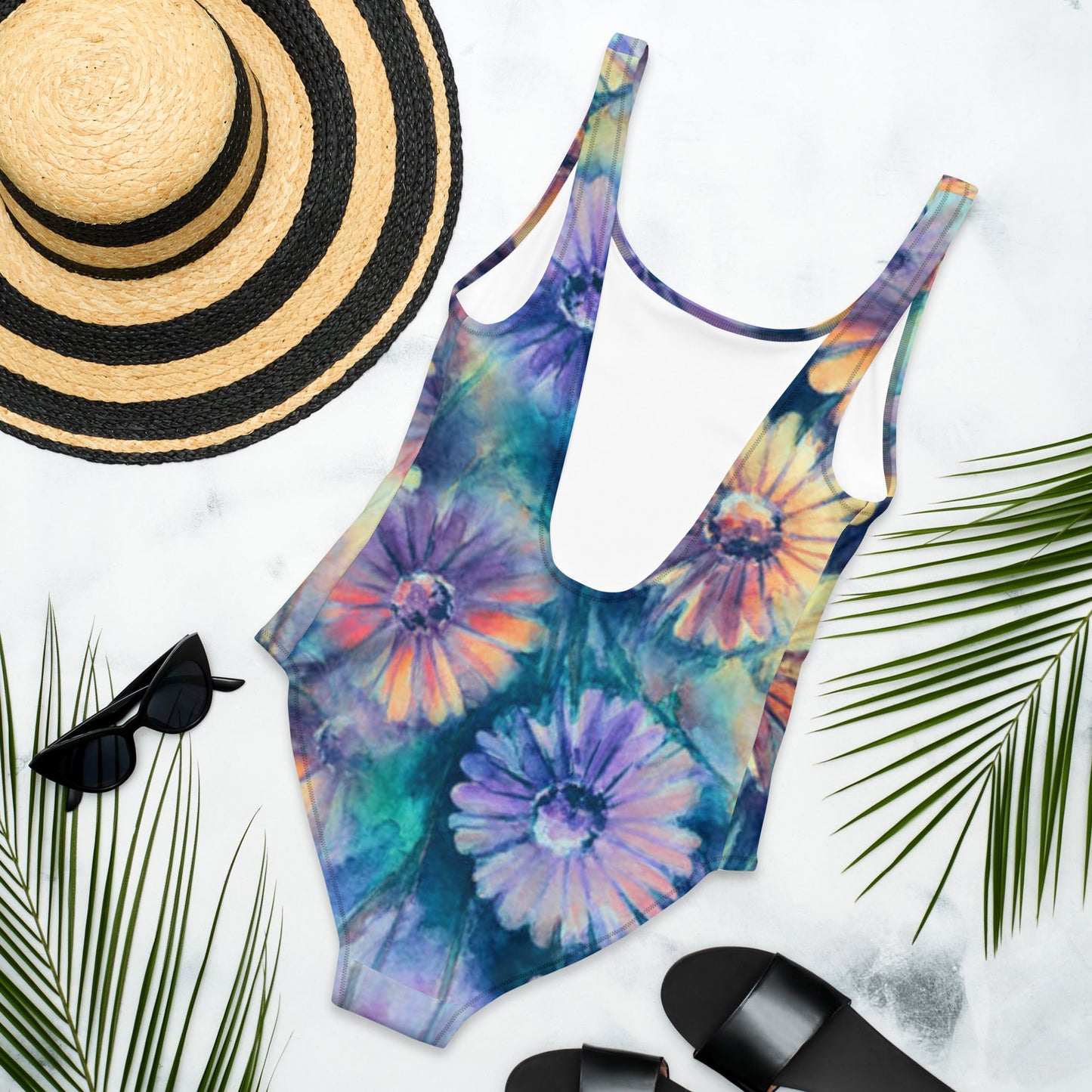 Women's One - Piece Swimsuit, Floral Swimwear, tankinis, Swimsuit, Beachwear, Bathing Suit - PratSN