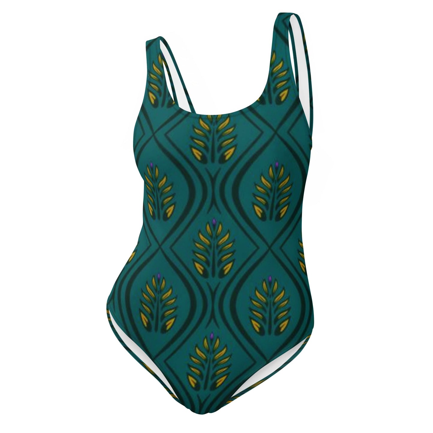 Women's One - Piece Swimsuit, Green swimsuit, vacation swimwear, holiday travel swimwear, mothers day gift - PratSN