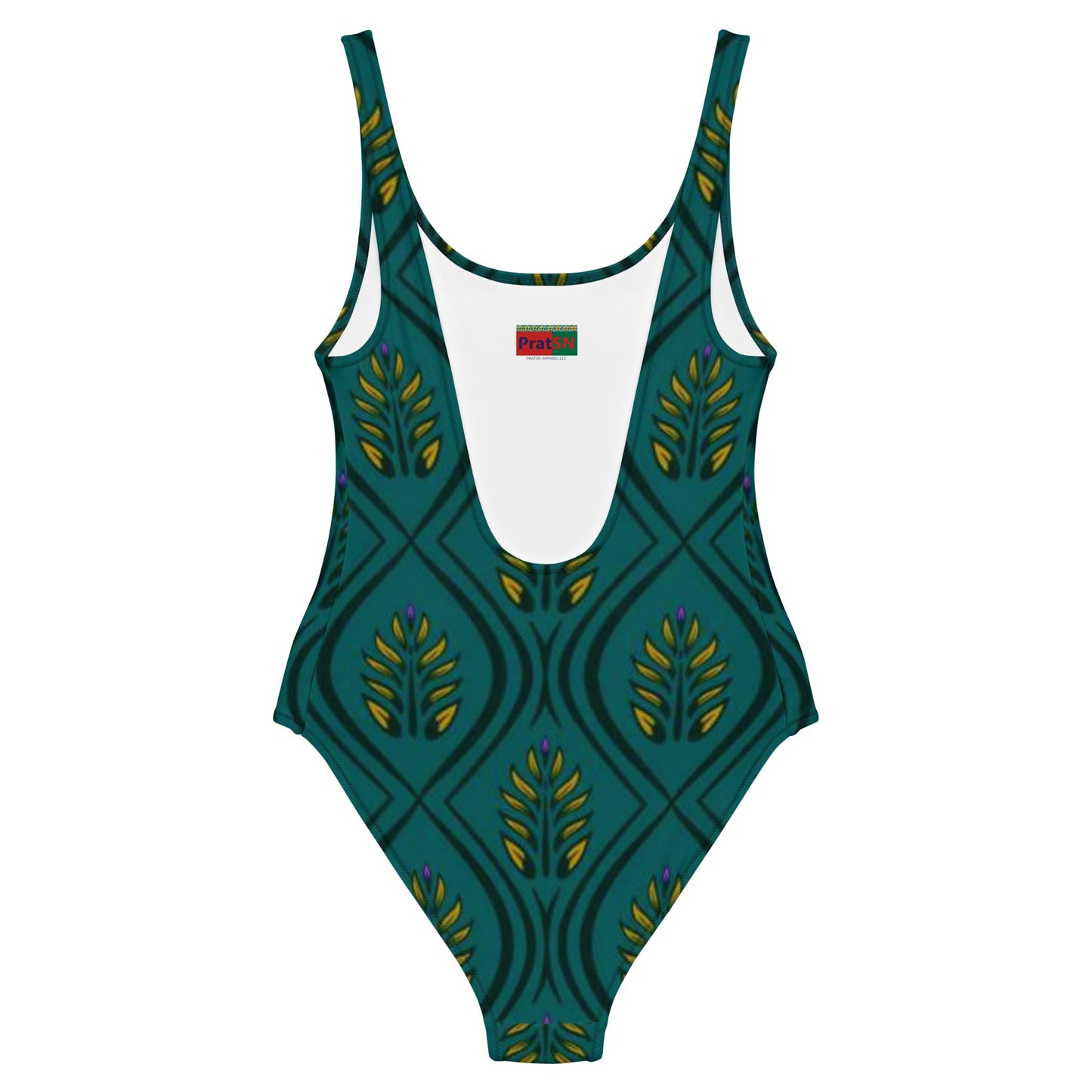 Women's One - Piece Swimsuit, Green swimsuit, vacation swimwear, holiday travel swimwear, mothers day gift - PratSN