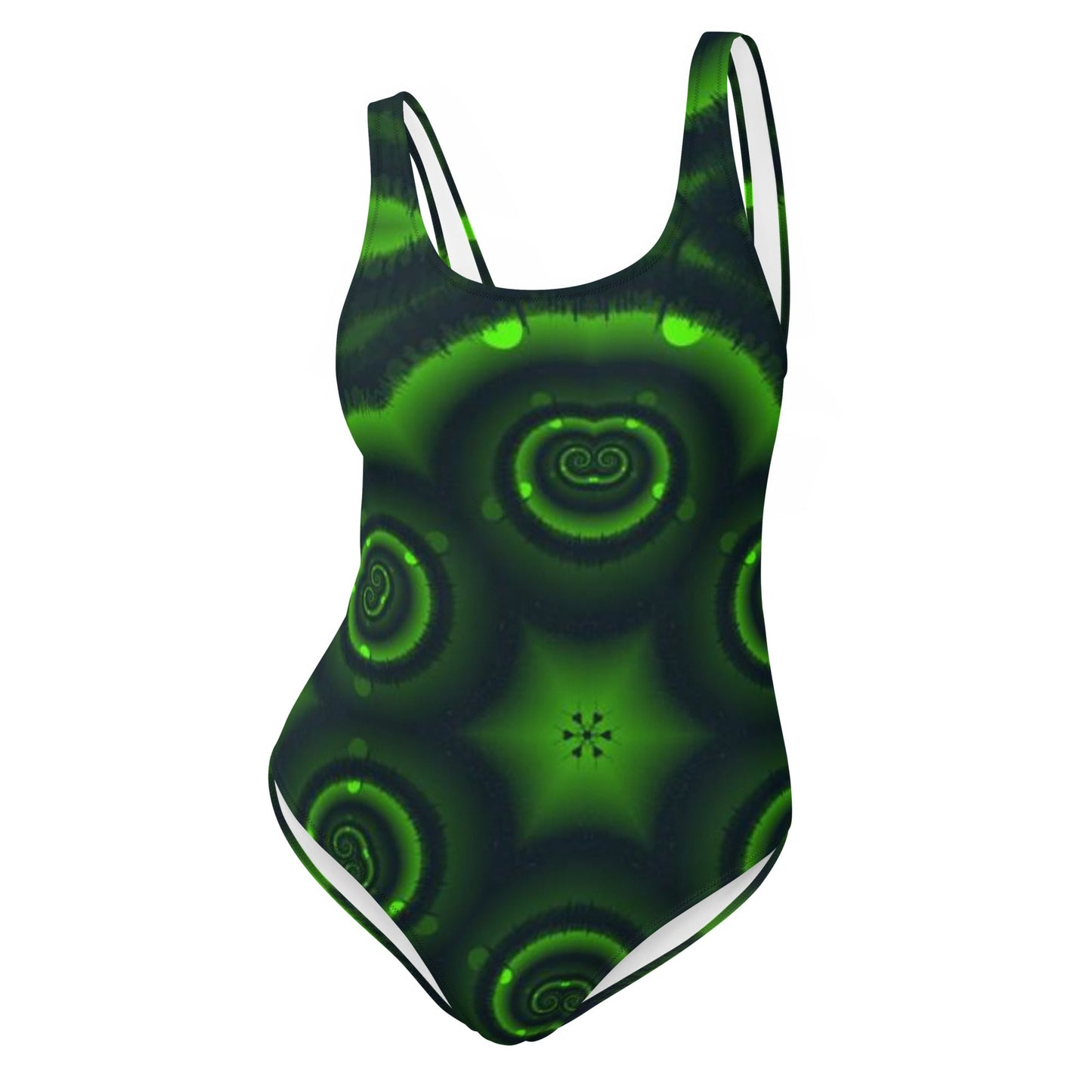 Women's One - Piece Swimsuit, Green Swimwear, bathing suits, Swimming Suits. Women's Swimwear - PratSN