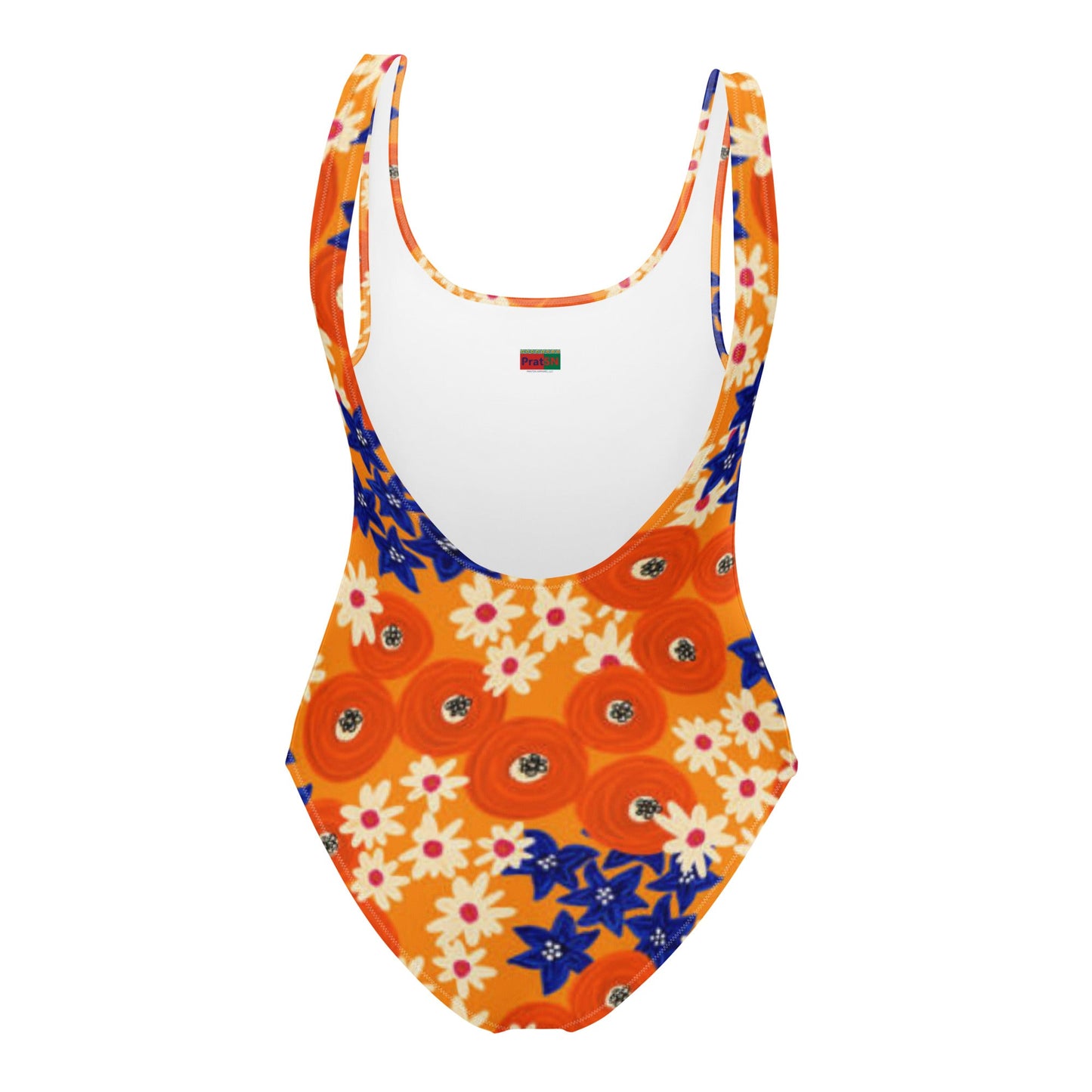Women's One - Piece Swimsuit, Hawaiian Pattern Swimwear, Floral Outfit, Swimsuit, Beachwear, Bathing Suit - PratSN