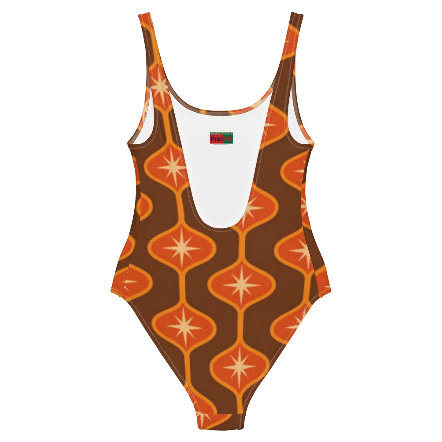 Women's One - Piece Swimsuit, Orange Swimwear, swimsuit, vacation swimwear, holiday travel swimwear, mothers day gift - PratSN